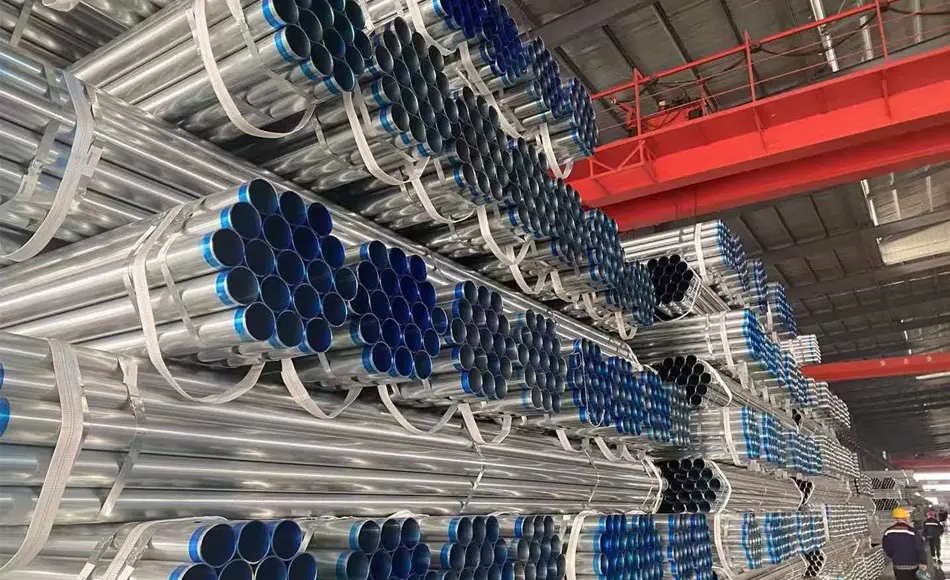 Oficina Xinlida produz tubos redondos de tiras galvanizadas