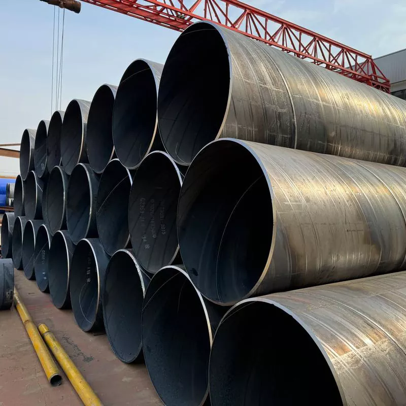 Tubo soldado em espiral preta