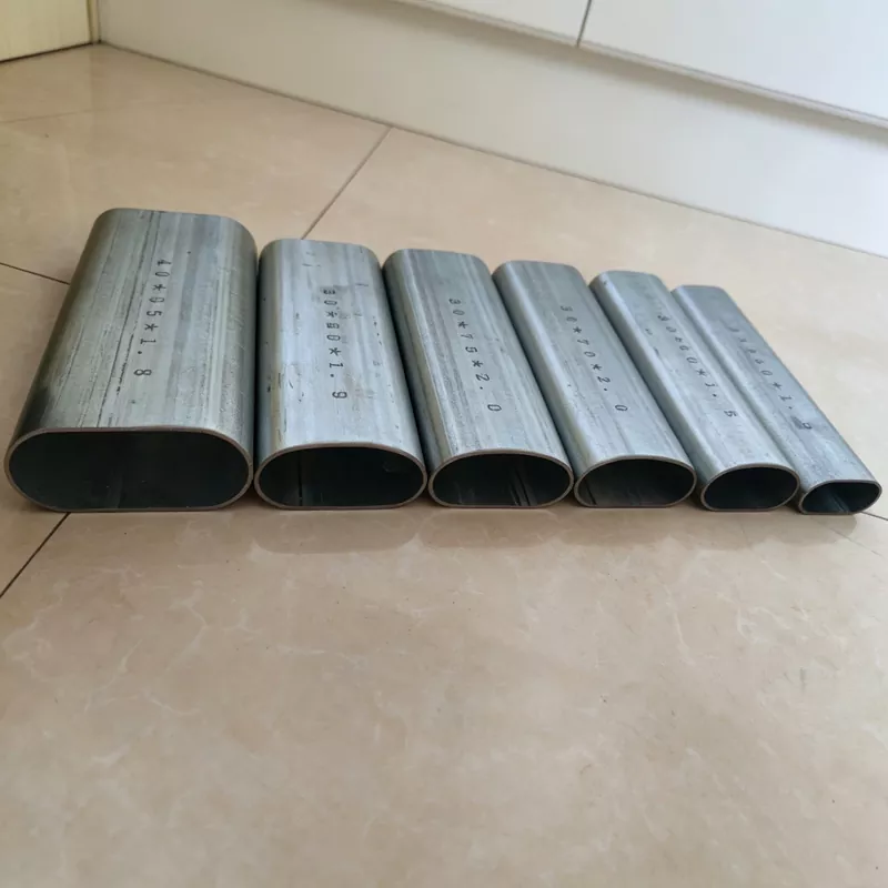 Tubo de aço oval galvanizado