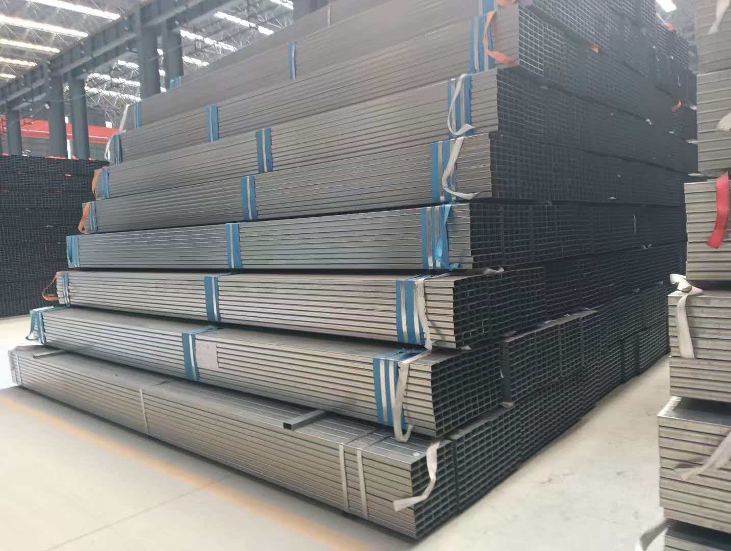 Tubo de aço galvanizado quadrado e retangular