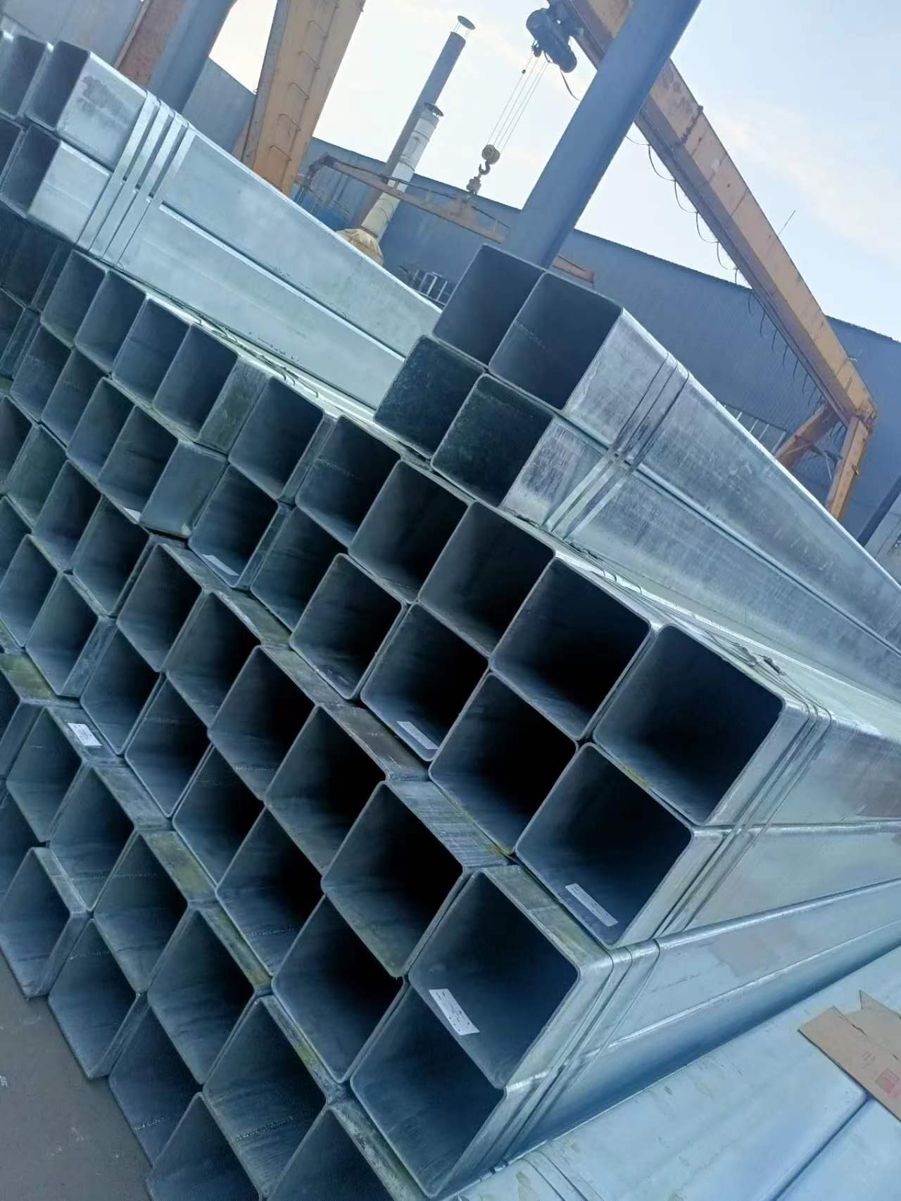 Tubo quadrado galvanizado de grande diâmetro